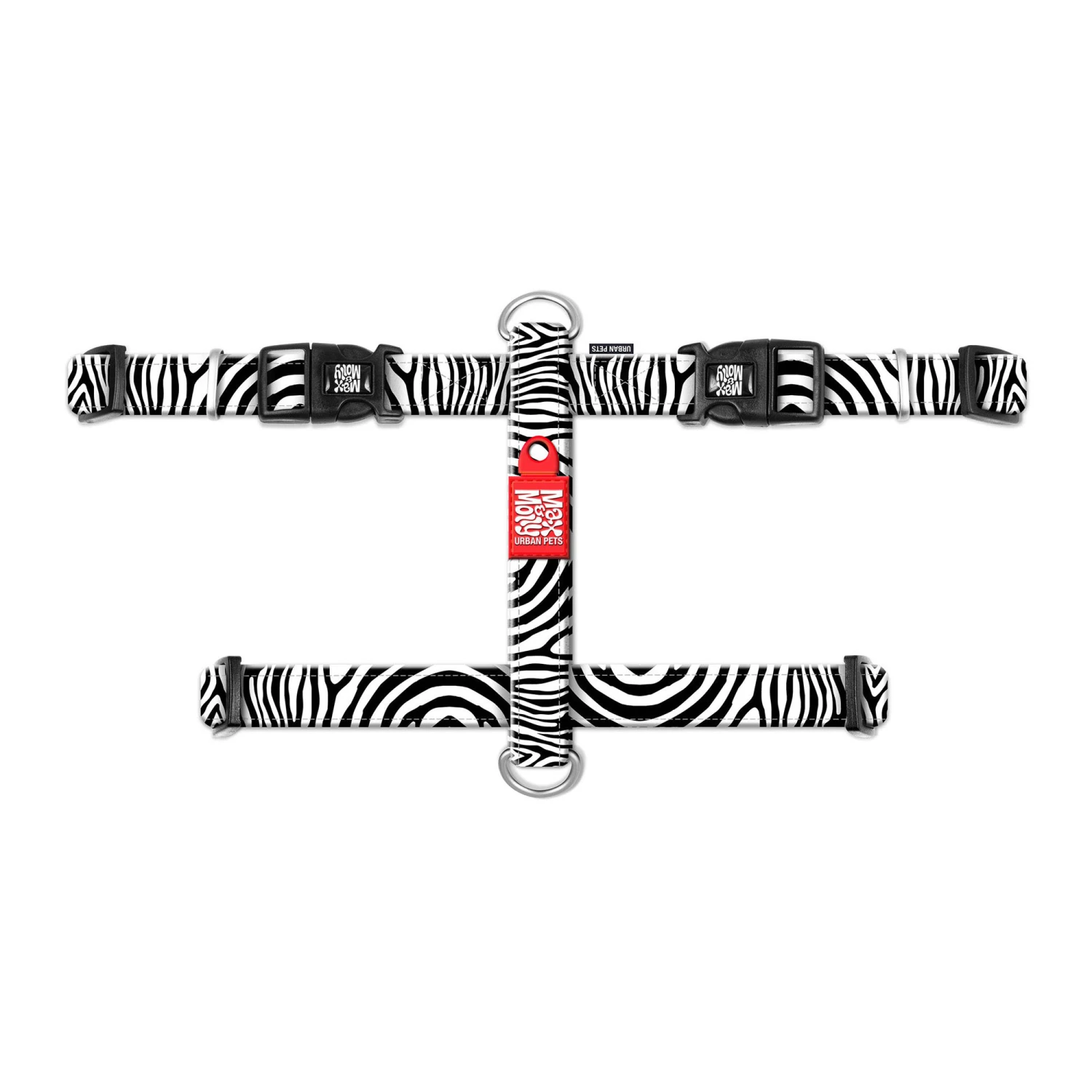 Max & Molly H-Hondenharnas - Zebra 4 Max & Molly H-Hondenharnas - Zebra - Afbeelding 4