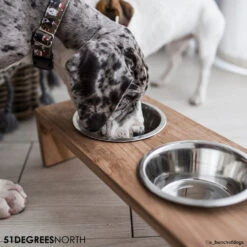 51 Degrees North Voerbak Teak High -Huisdierbenodigdheden 51 degrees north voerbak teak high 211103 1000 none