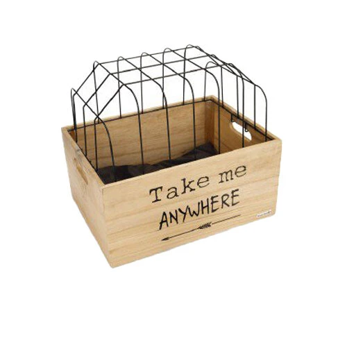 Beeztees Houten Fietsmand Journey + Kap