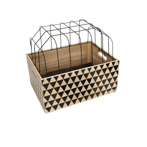 Beeztees Houten Fietsmand Touring + Kap 3 Beeztees Houten Fietsmand Touring + Kap - Afbeelding 3