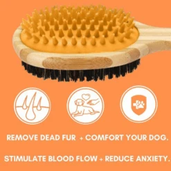 Dogslife Bamboo Dog Brush -Huisdierbenodigdheden dogslife bamboo dog brush 219804 0500 none