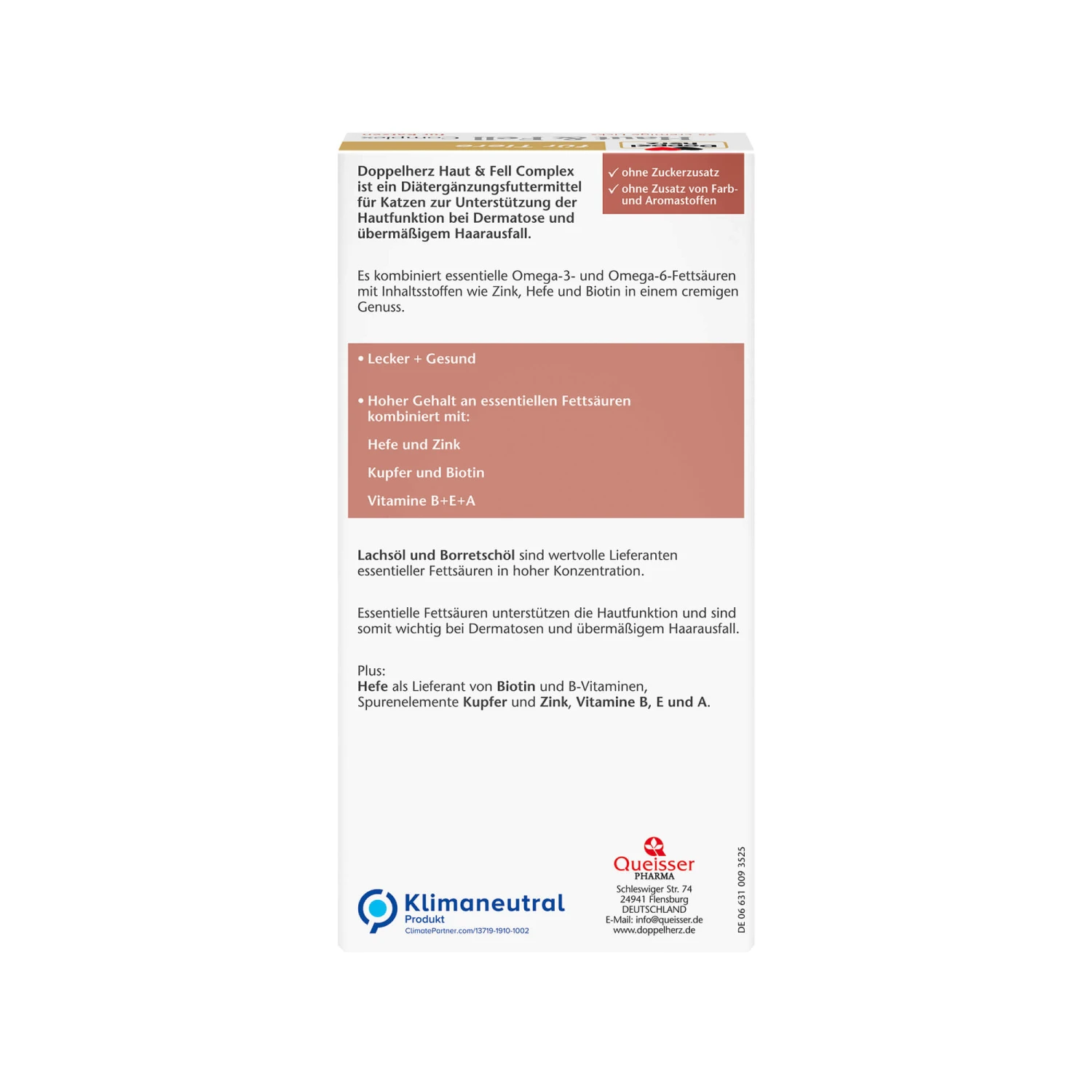 Doppelherz Huid & Vacht Complex Voor Katten 2 Doppelherz Huid & Vacht Complex Voor Katten - Afbeelding 2