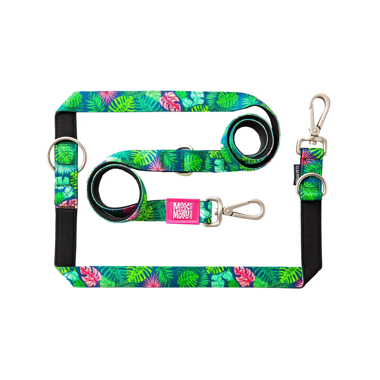 Max & Molly Multi-Function Hondenriem - Tropical 1 Max & Molly Multi-Function Hondenriem - Tropical
